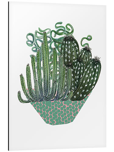 Aluminium print Cactus Arrangement II