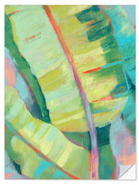 Wall sticker Vibrant Palm Leaves I