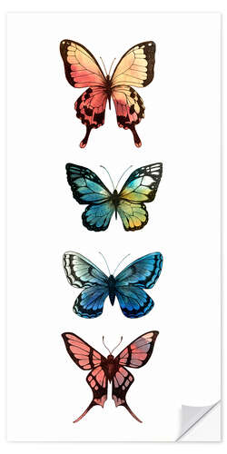 Wall sticker Butterfly study I