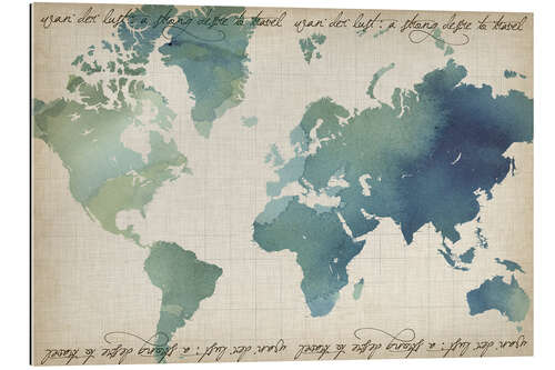 Gallery print Watercolor World Map