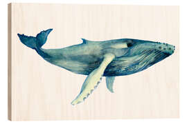 Wood print The Whales Song II