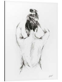 Magnettafel Rücken-Studie