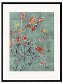 Gerahmter Kunstdruck Wildblumenaquarell II