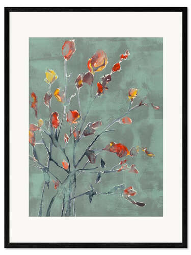 Framed art print Wildflower Watercolors II