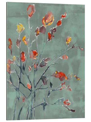 Tableau en plexi-alu Fleurs sauvages en aquarelle II