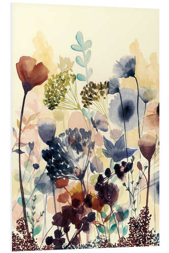 Foam board print Summer flowers