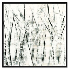 Gerahmter Kunstdruck Birken II