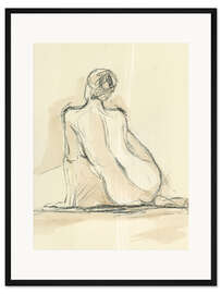 Gerahmter Kunstdruck Neutrale Figur