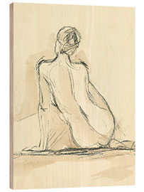 Wood print Neutral figure