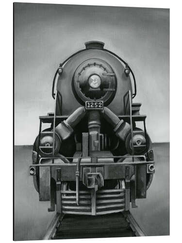 Aluminium print Vintage Train