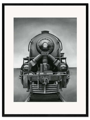 Innrammet kunsttrykk Vintage Train