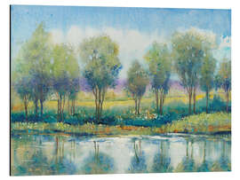 Tableau en aluminium Reflets sur la rivière