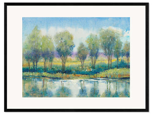 Framed art print River reflection