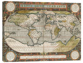 Canvastavla  Antique world map - Vision Studio