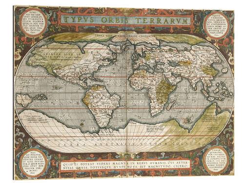 Galleriprint Antique world map