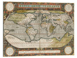 Magnettafel Antike Weltkarte