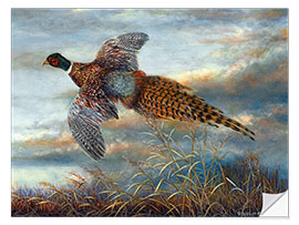 Wall sticker Pheasant in flight