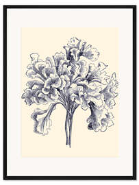 Gerahmter Kunstdruck Indigo-Alge III