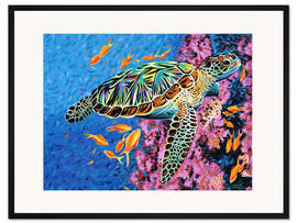 Gerahmter Kunstdruck Unter Wasser II