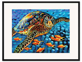 Gerahmter Kunstdruck Unter Wasser I