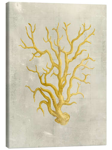 Canvas print Coral in Mustard