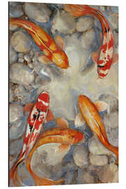 Magnettafel Koifische im Teich II