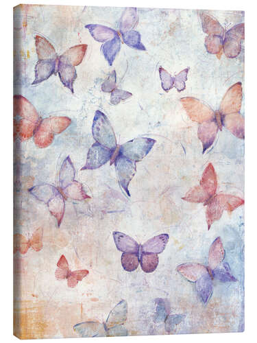 Canvas print Butterflies in flight