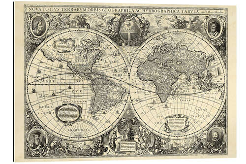 Gallery print Vintage World Map