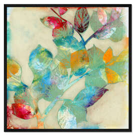 Gerahmter Kunstdruck Verschmelzende Blätter II