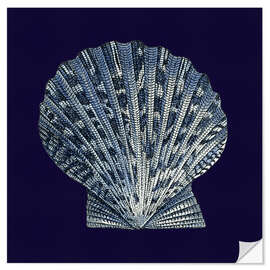 Wall sticker Indigo shell VIII