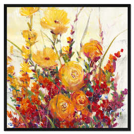 Gerahmter Kunstdruck Herbst-Bouquet