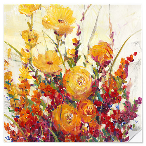 Muursticker Autumn bouquet