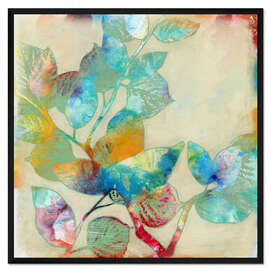 Gerahmter Kunstdruck Verschmelzende Blätter I