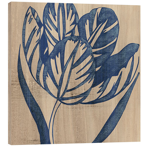 Puutaulu Indigo Tulip
