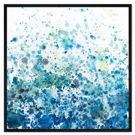 Gerahmter Kunstdruck Gesprenkeltes Meer