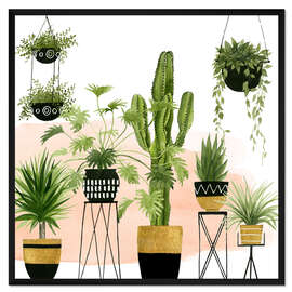 Gerahmter Kunstdruck Pflanzenhimmel I