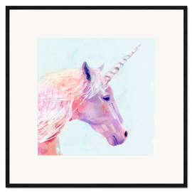 Ingelijste kunstdruk Mystic Unicorn