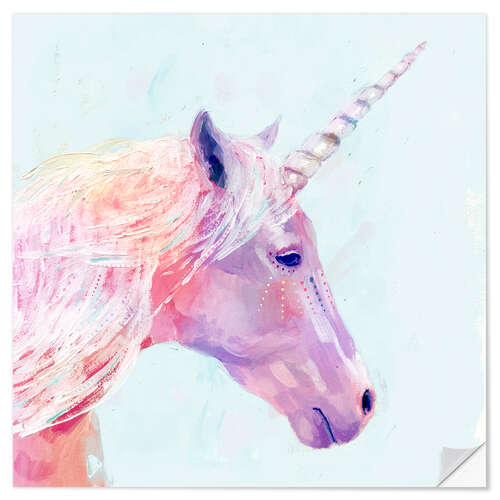 Sticker mural Licorne mystique