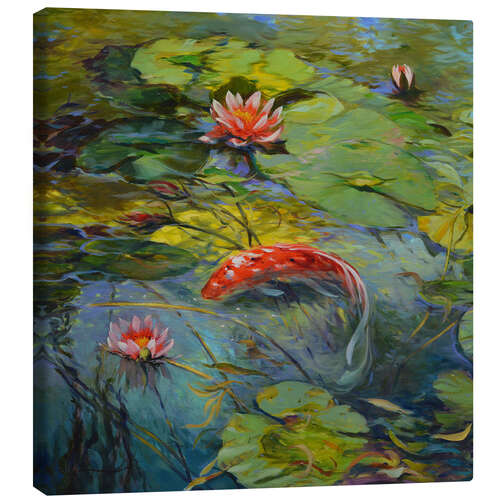 Canvas print Vermillion Koi