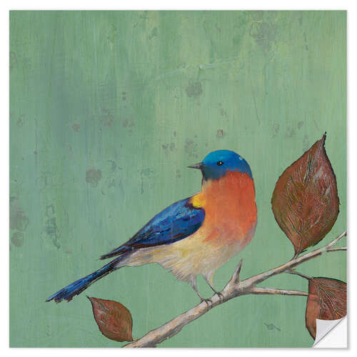 Selvklebende plakat Resting Bird II