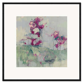 Framed art print Fuchsia Treeline II