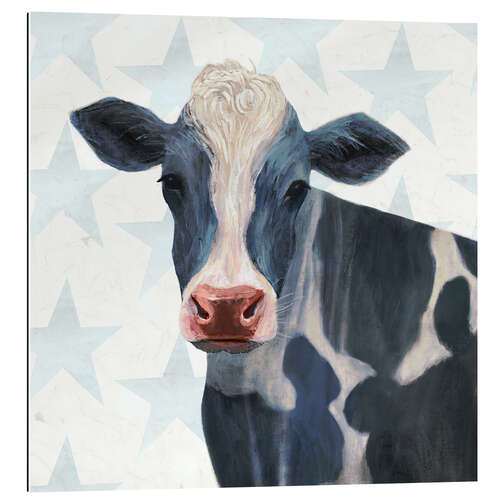 Gallery print Cow in front of stars