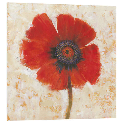 PVC-taulu Red poppy flower