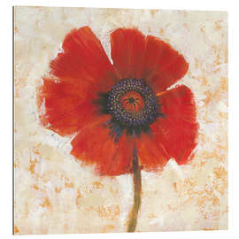 Gallery print Red poppy flower