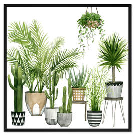 Gerahmter Kunstdruck Pflanzenhimmel II