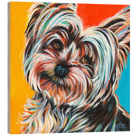 Wood print Sweet Yorkie II