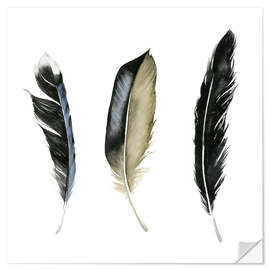 Wall sticker Soft Feathers II