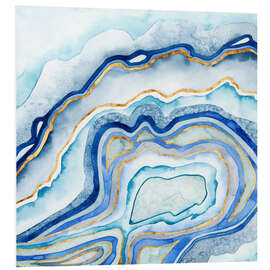 Foam board print Cobalt Agate II