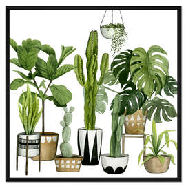 Gerahmter Kunstdruck Pflanzenhimmel III