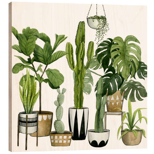 Wood print Plant Heaven III